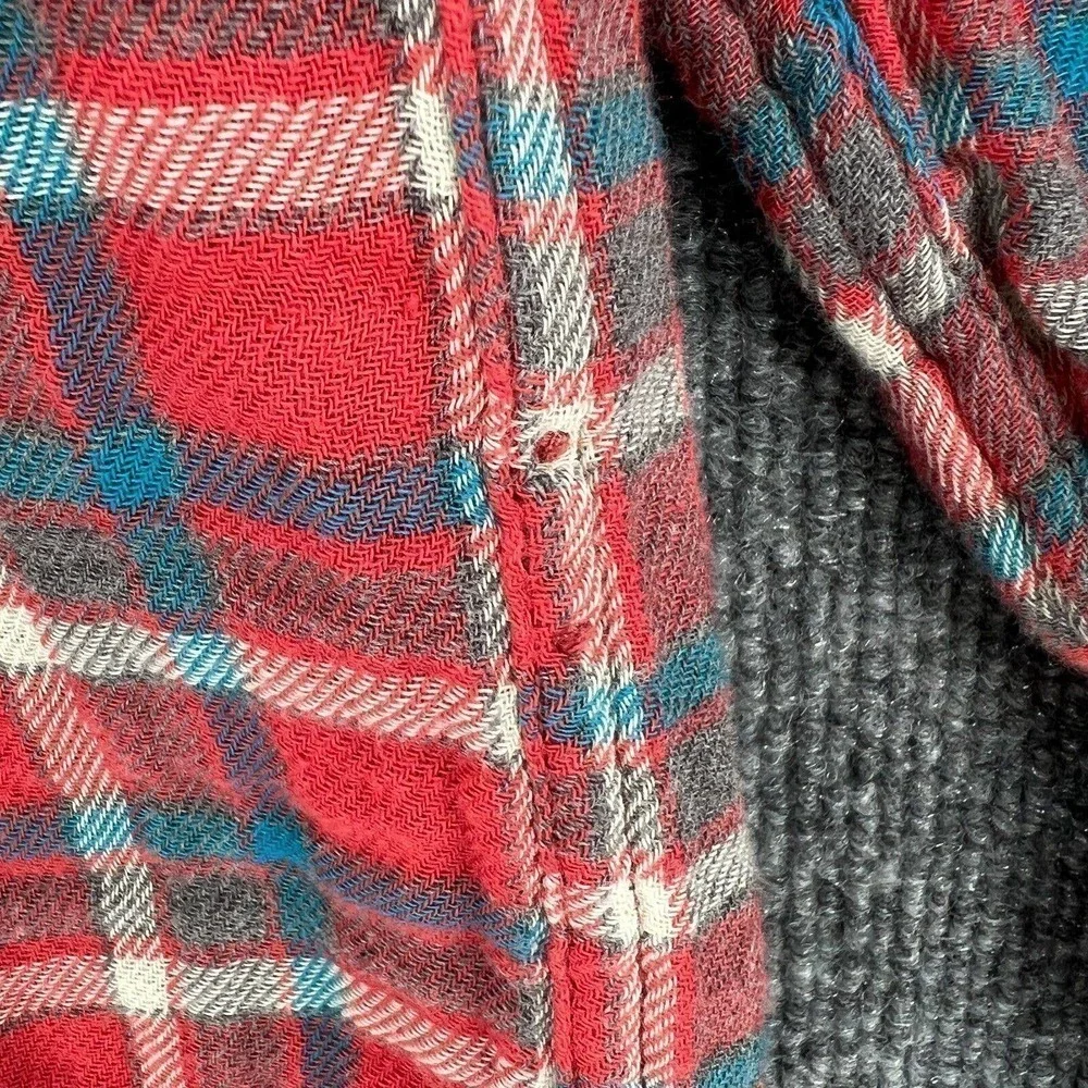 J Crew Mens Slim Double Weave Button Up Shirt Medium Plaid Gauze Long Sleeve